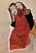 Egon Schiele Two Girls oil painting picture wholesale